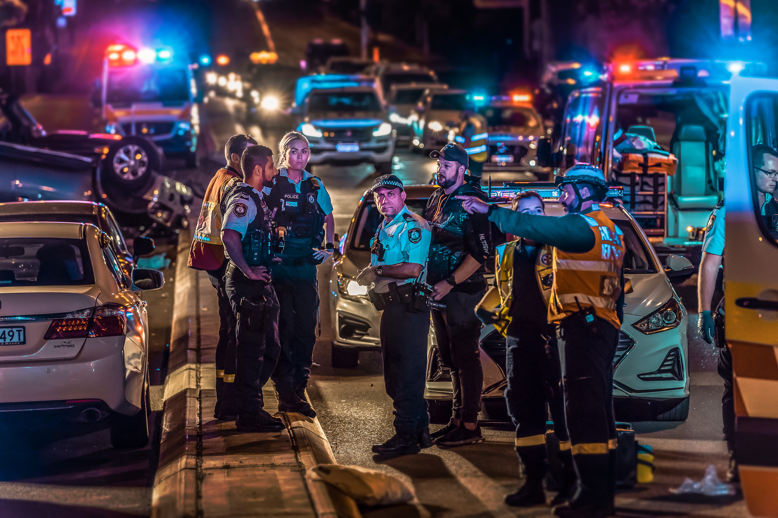 Car Accident Scene Ermington